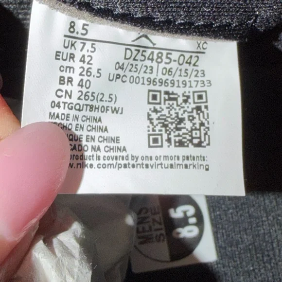 Nike air Jordan 1 Retro high OG size 8.5 Black/Royal Blue-white - Picture 10 of 11